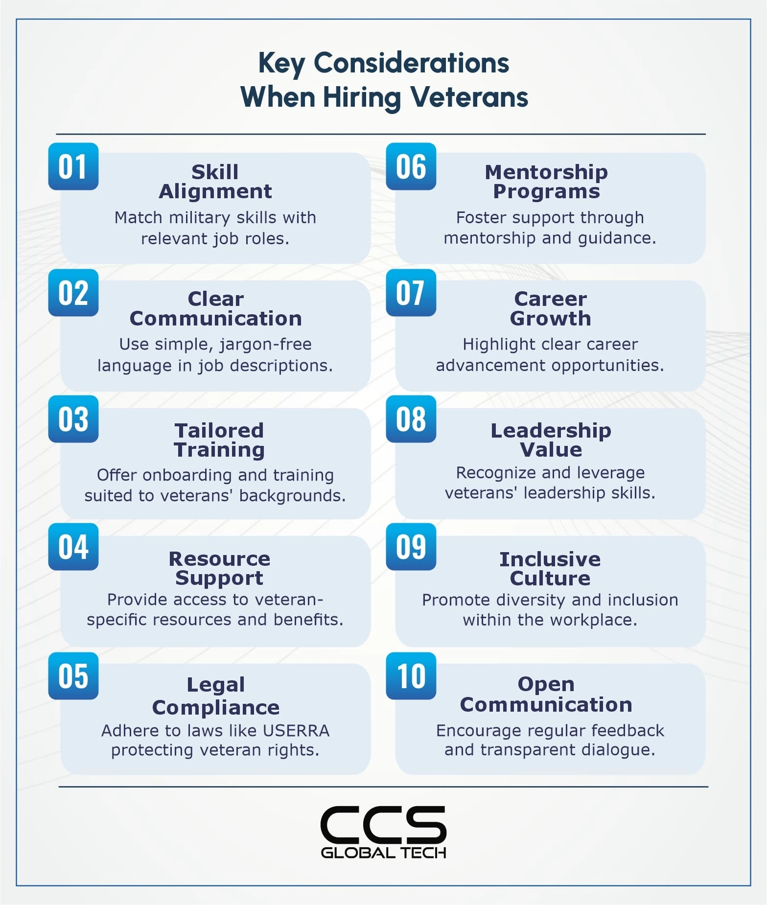 Key Considerations When Hiring Veterans
